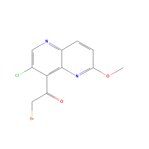 2-bromo-1-(3-chloro-6-methoxy-1,5-naphthyridin-4-yl)ethanone (CAS: 724787-15-9) - Related Chemical Product