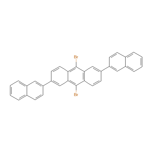 9,10-dibromo-2,6-dinaphthalen-2-ylanthracene (CAS: 1202002-58-1) - Related Chemical Product