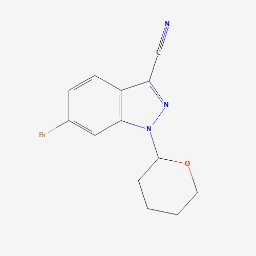 6-bromo-1-(oxan-2-yl)indazole-3-carbonitrile (CAS: 1421503-37-8) - Related Chemical Product