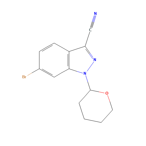 6-bromo-1-(oxan-2-yl)indazole-3-carbonitrile (CAS: 1421503-37-8) - Related Chemical Product