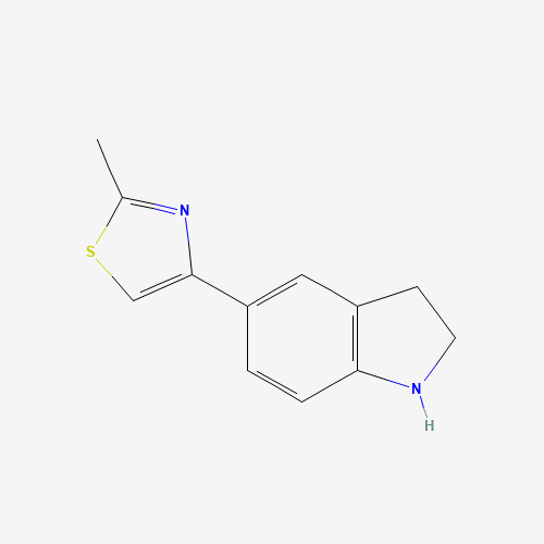 4-(2,3-dihydro-1H-indol-5-yl)-2-methyl-1,3-thiazole (CAS: 144340-48-7) - Related Chemical Product
