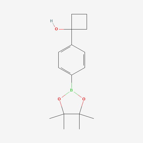 1-[4-(4,4,5,5-tetramethyl-1,3,2-dioxaborolan-2-yl)phenyl]cyclobutan-1-ol (CAS: 1398331-98-0) - Related Chemical Product