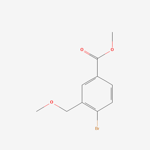 methyl 4-bromo-3-(methoxymethyl)benzoate (CAS: 1141473-84-8) - Chemical Structure and Molecular Formula 