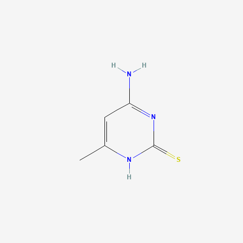 4-amino-6-methyl-1H-pyrimidine-2-thione (CAS: 89180-08-5) - Chemical Structure and Molecular Formula 