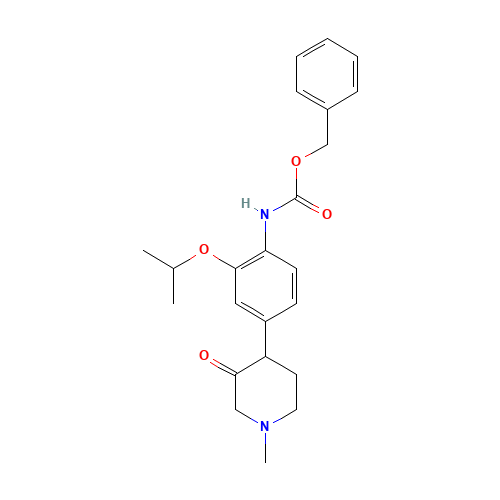 benzyl N-[4-(1-methyl-3-oxopiperidin-4-yl)-2-propan-2-yloxyphenyl]carbamate (CAS: 1462950-64-6) - Related Chemical Product