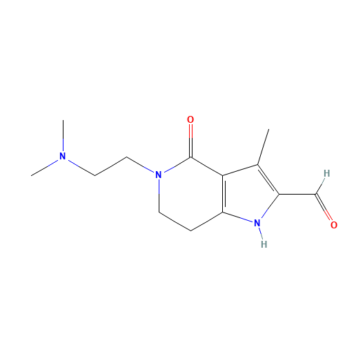 5-[2-(dimethylamino)ethyl]-3-methyl-4-oxo-6,7-dihydro-1H-pyrrolo[3,2-c]pyridine-2-carbaldehyde (CAS: 945381-99-7) - Related Chemical Product