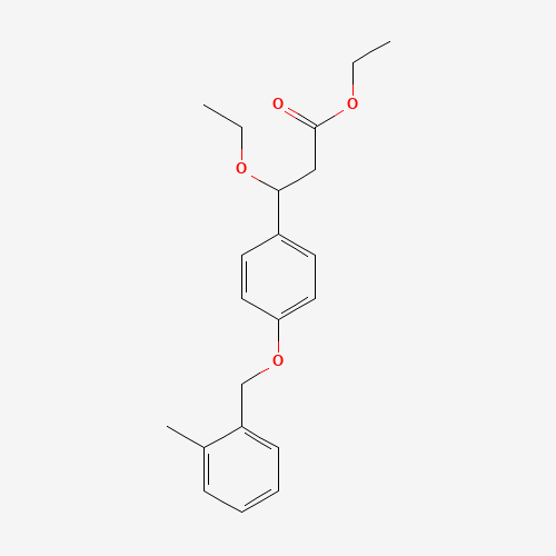 ethyl 3-ethoxy-3-[4-[(2-methylphenyl)methoxy]phenyl]propanoate (CAS: 1202576-94-0) - Related Chemical Product