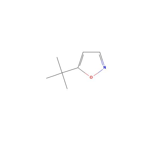 5-tert-butyl-1,2-oxazole (CAS: 1122-01-6) - Chemical Structure and Molecular Formula 