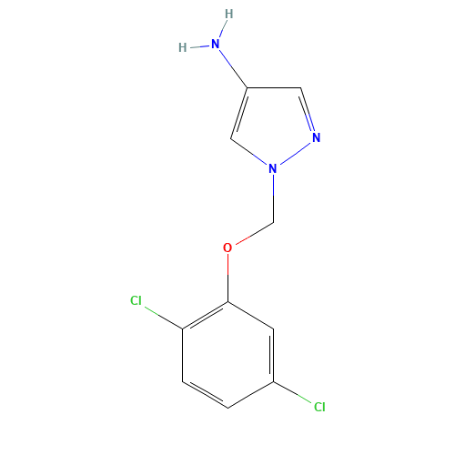 1-[(2,5-dichlorophenoxy)methyl]pyrazol-4-amine (CAS: 1006437-13-3) - Related Chemical Product