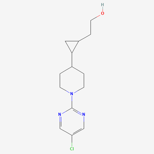 2-[2-[1-(5-chloropyrimidin-2-yl)piperidin-4-yl]cyclopropyl]ethanol (CAS: 1266336-57-5) - Chemical Structure and Molecular Formula 