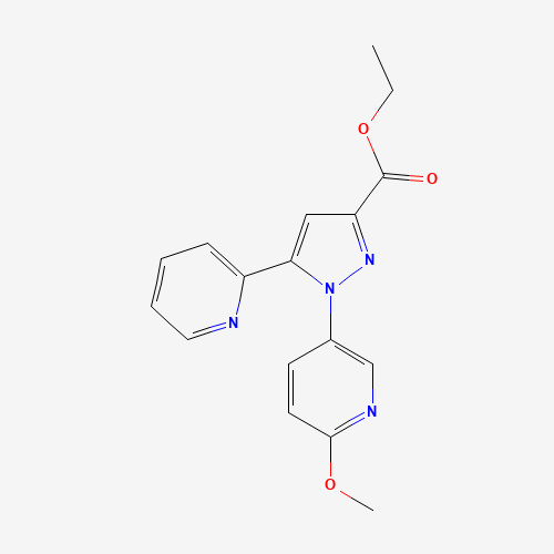 ethyl 1-(6-methoxypyridin-3-yl)-5-pyridin-2-ylpyrazole-3-carboxylate (CAS: 741286-71-5) - Related Chemical Product