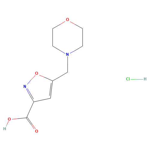 5-(morpholin-4-ylmethyl)-1,2-oxazole-3-carboxylic acid;hydrochloride (CAS: 944450-97-9) - Related Chemical Product