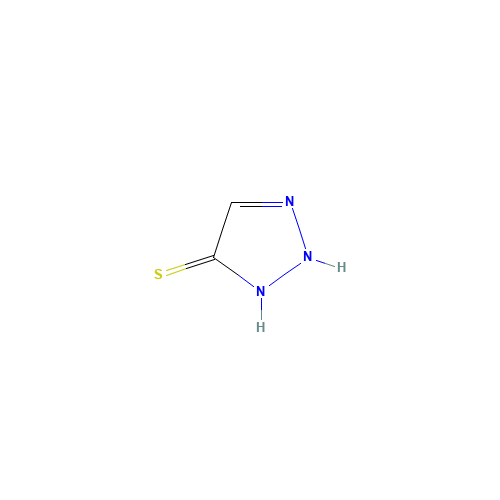 1,2-dihydrotriazole-5-thione (CAS: 6440-06-8) - Chemical Structure and Molecular Formula 