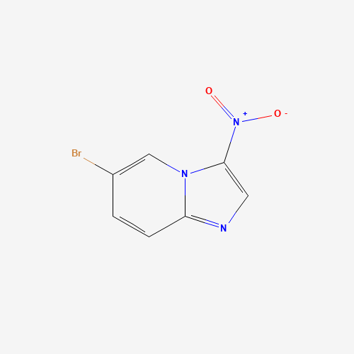 6-bromo-3-nitroimidazo[1,2-a]pyridine (CAS: 64064-71-7) - Chemical Structure and Molecular Formula 