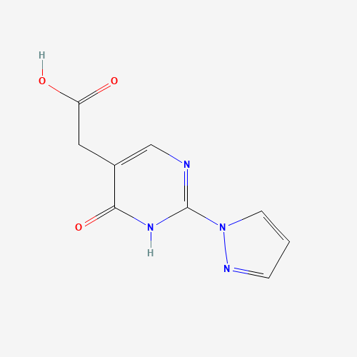 2-(6-oxo-2-pyrazol-1-yl-1H-pyrimidin-5-yl)acetic acid (CAS: 1343461-30-2) - Related Chemical Product
