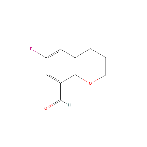 6-fluoro-3,4-dihydro-2H-chromene-8-carbaldehyde (CAS: 82060-91-1) - Chemical Structure and Molecular Formula 