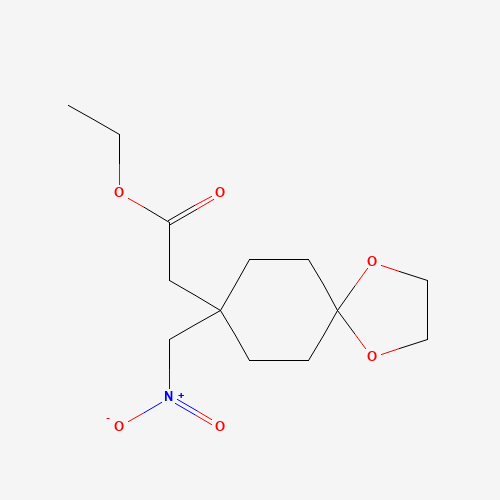 ethyl 2-[8-(nitromethyl)-1,4-dioxaspiro[4.5]decan-8-yl]acetate (CAS: 1246508-12-2) - Related Chemical Product