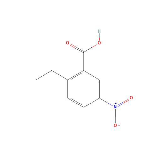 2-ethyl-5-nitrobenzoic acid (CAS: 90564-19-5) - Chemical Structure and Molecular Formula 