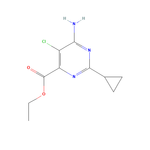 ethyl 6-amino-5-chloro-2-cyclopropylpyrimidine-4-carboxylate (CAS: 858954-79-7) - Related Chemical Product