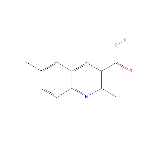 2,6-dimethylquinoline-3-carboxylic acid (CAS: 610261-45-5) - Chemical Structure and Molecular Formula 
