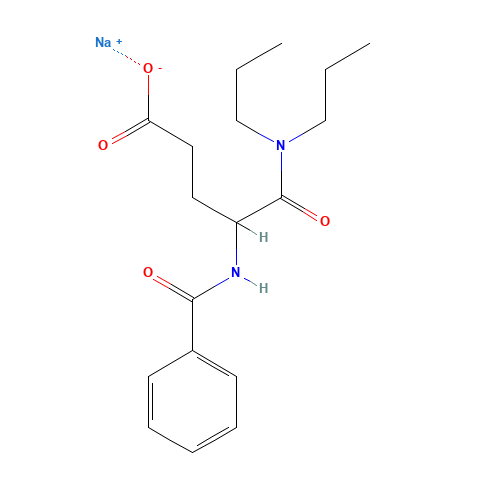 sodium;4-benzamido-5-(dipropylamino)-5-oxopentanoate (CAS: 99247-33-3) - Related Chemical Product