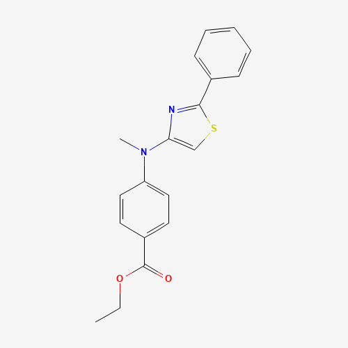 ethyl 4-[methyl-(2-phenyl-1,3-thiazol-4-yl)amino]benzoate (CAS: 880090-88-0) - Related Chemical Product