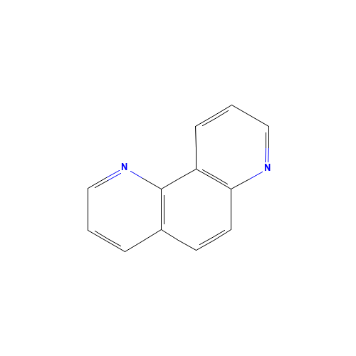 1,7-phenanthroline (CAS: 230-46-6) - Chemical Structure and Molecular Formula 