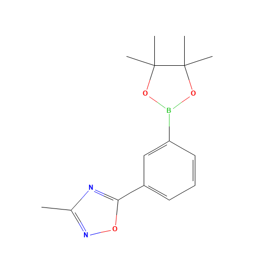 3-methyl-5-[3-(4,4,5,5-tetramethyl-1,3,2-dioxaborolan-2-yl)phenyl]-1,2,4-oxadiazole (CAS: 1314389-92-8) - Related Chemical Product