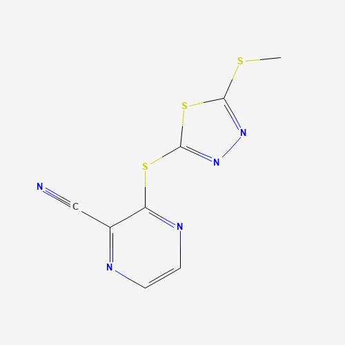 3-[(5-methylsulfanyl-1,3,4-thiadiazol-2-yl)sulfanyl]pyrazine-2-carbonitrile (CAS: 797802-52-9) - Related Chemical Product
