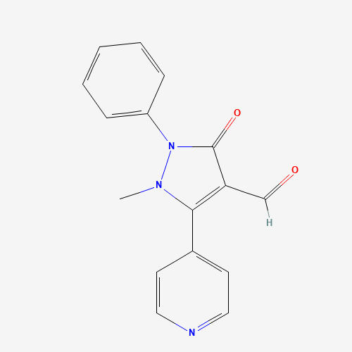 1-methyl-3-oxo-2-phenyl-5-pyridin-4-ylpyrazole-4-carbaldehyde (CAS: 913375-89-0) - Related Chemical Product