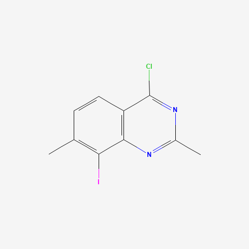 4-chloro-8-iodo-2,7-dimethylquinazoline (CAS: 943603-29-0) - Chemical Structure and Molecular Formula 