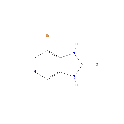 7-bromo-1,3-dihydroimidazo[4,5-c]pyridin-2-one (CAS: 161836-12-0) - Chemical Structure and Molecular Formula 