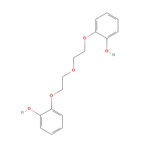 2-[2-[2-(2-hydroxyphenoxy)ethoxy]ethoxy]phenol (CAS: 23116-94-1) - Chemical Structure and Molecular Formula 
