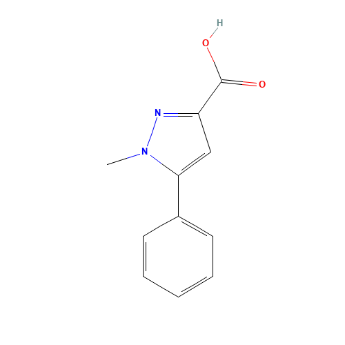 1-methyl-5-phenylpyrazole-3-carboxylic acid (CAS: 10199-53-8) - Related Chemical Product