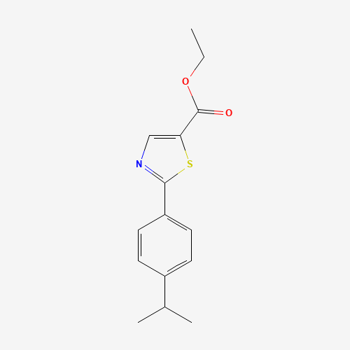 ethyl 2-(4-propan-2-ylphenyl)-1,3-thiazole-5-carboxylate (CAS: 886369-39-7) - Related Chemical Product