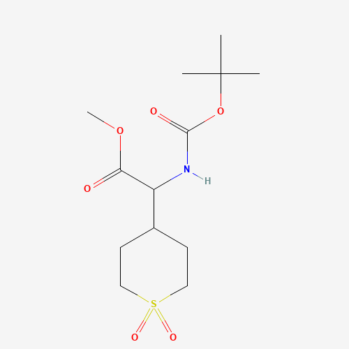 methyl 2-(1,1-dioxothian-4-yl)-2-[(2-methylpropan-2-yl)oxycarbonylamino]acetate (CAS: 1219371-51-3) - Related Chemical Product
