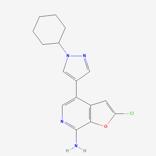 2-chloro-4-(1-cyclohexylpyrazol-4-yl)furo[2,3-c]pyridin-7-amine (CAS: 1326714-36-6) - Related Chemical Product