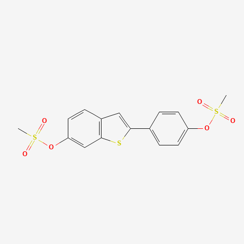 [4-(6-methylsulfonyloxy-1-benzothiophen-2-yl)phenyl] methanesulfonate (CAS: 84449-65-0) - Related Chemical Product