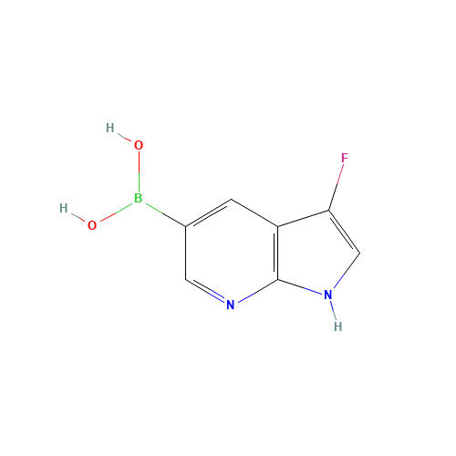 (3-fluoro-1H-pyrrolo[2,3-b]pyridin-5-yl)boronic acid (CAS: 1111637-69-4) - Related Chemical Product