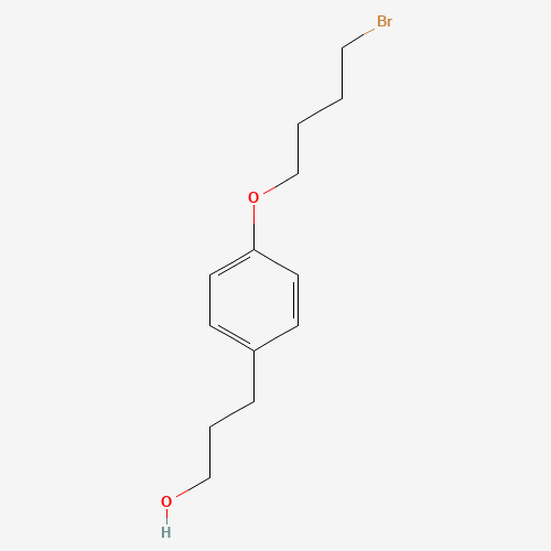 3-[4-(4-bromobutoxy)phenyl]propan-1-ol (CAS: 875455-35-9) - Related Chemical Product