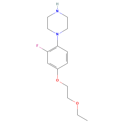 1-[4-(2-ethoxyethoxy)-2-fluorophenyl]piperazine (CAS: 1364890-72-1) - Related Chemical Product