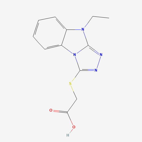 2-[(4-ethyl-[1,2,4]triazolo[4,3-a]benzimidazol-1-yl)sulfanyl]acetic acid (CAS: 701929-58-0) - Related Chemical Product