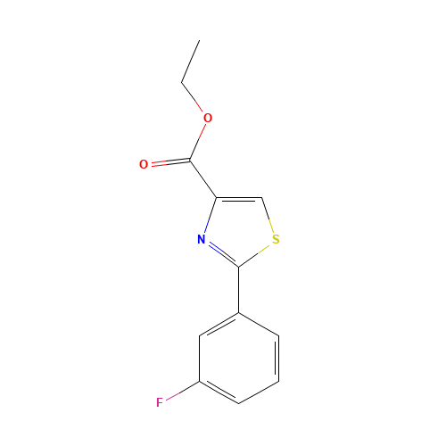 ethyl 2-(3-fluorophenyl)-1,3-thiazole-4-carboxylate (CAS: 132089-37-3) - Related Chemical Product