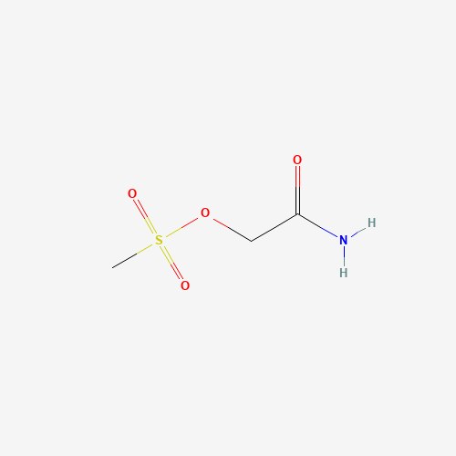 (2-amino-2-oxoethyl) methanesulfonate (CAS: 24466-68-0) - Chemical Structure and Molecular Formula 