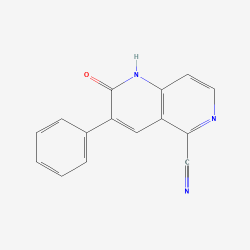 2-oxo-3-phenyl-1H-1,6-naphthyridine-5-carbonitrile (CAS: 1238324-43-0) - Chemical Structure and Molecular Formula 