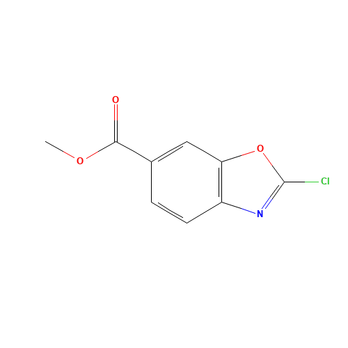 methyl 2-chloro-1,3-benzoxazole-6-carboxylate (CAS: 819076-91-0) - Chemical Structure and Molecular Formula 