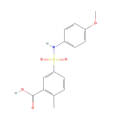 5-[(4-methoxyphenyl)sulfamoyl]-2-methylbenzoic acid (CAS: 406928-28-7) - Related Chemical Product