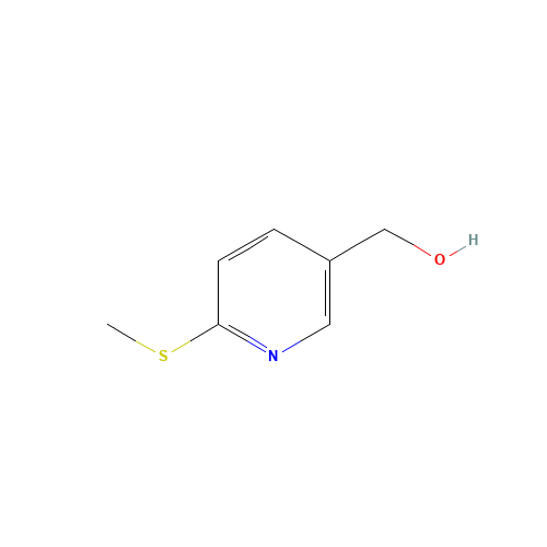(6-methylsulfanylpyridin-3-yl)methanol (CAS: 101990-65-2) - Chemical Structure and Molecular Formula 