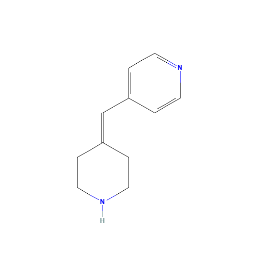 4-(piperidin-4-ylidenemethyl)pyridine (CAS: 1263387-81-0) - Chemical Structure and Molecular Formula 