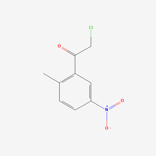 2-chloro-1-(2-methyl-5-nitrophenyl)ethanone (CAS: 1312810-84-6) - Chemical Structure and Molecular Formula 